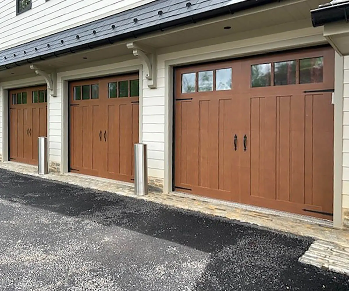 Nask Door Three Car Wood Residential Garage Doors