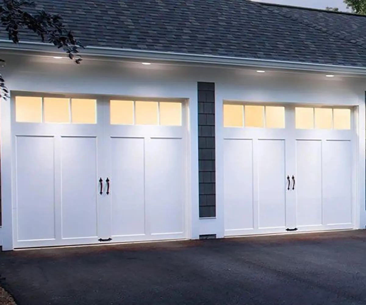 Nask Door White Garage Doors With Lighting