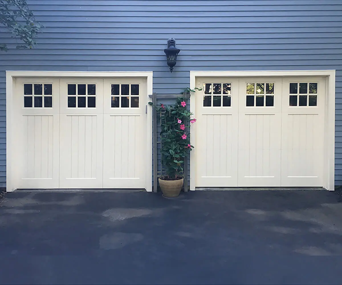 Nask Door White Artisan Garage Doors Blue House