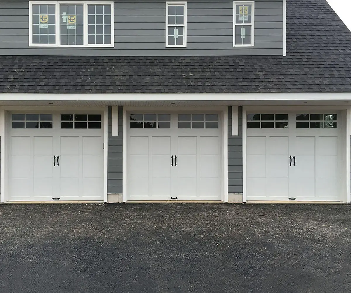 Nask Door White Carriage House Penn Valley Garage Doors